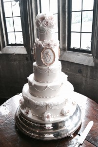 Traditional Wedding Cake at Leeds Castle, Kent