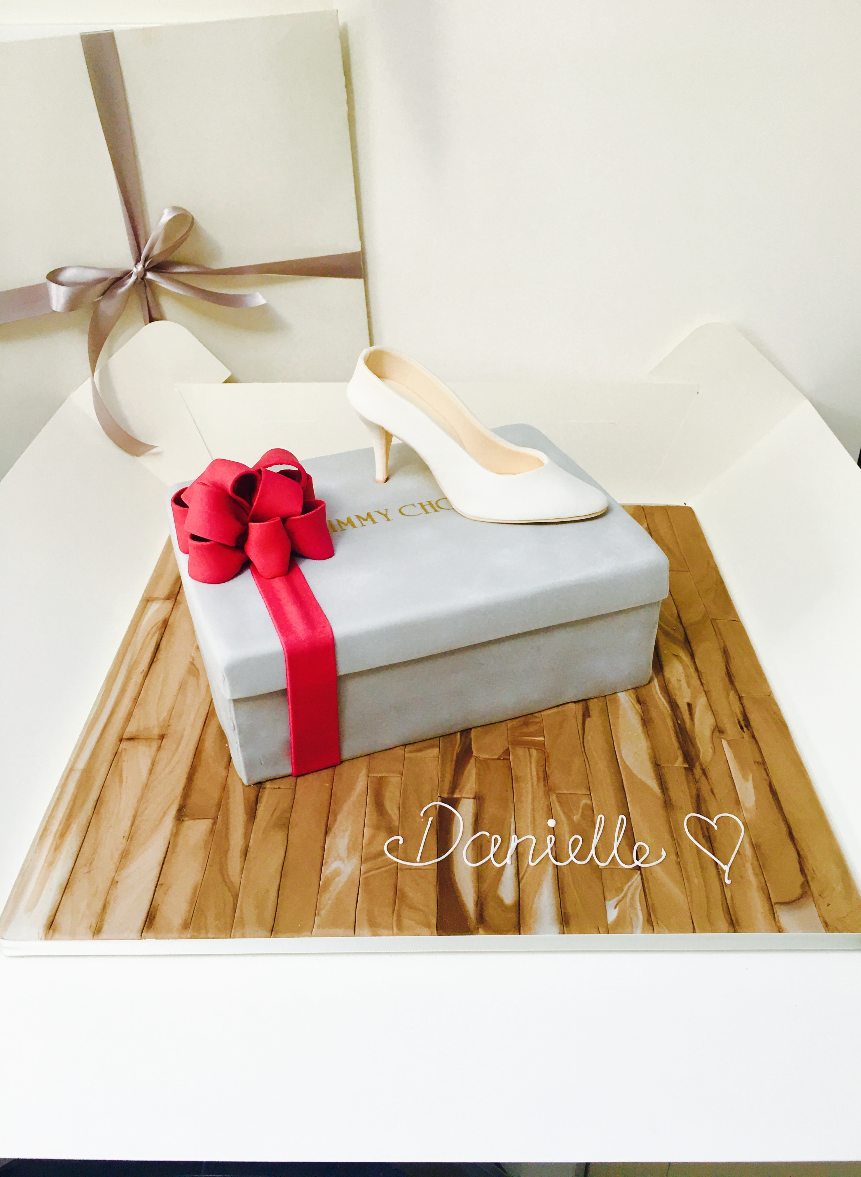 Jimmy Choo Shoe Box Cake