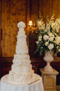 Luxury Grand 9 Tier Traditional Wedding Cake at Raffles, London