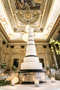 Grand Black and White Wedding Cake