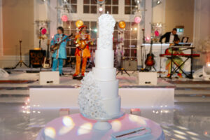 All White Wedding Cake at Raffles London